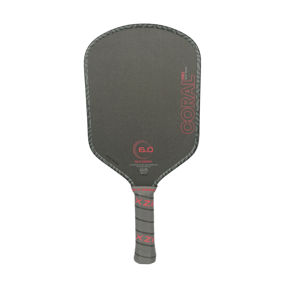 Vợt pickleball Six Zero Coral Pro 16mm mặt sau